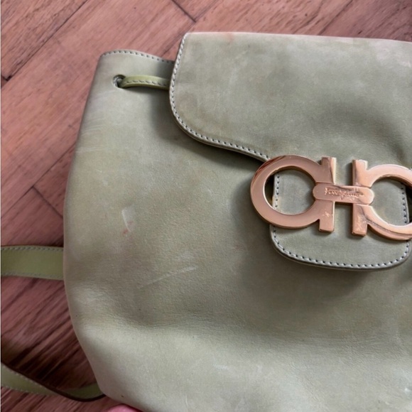 Salvatore Ferragamo Mint Green Vintage Backpack main image 9